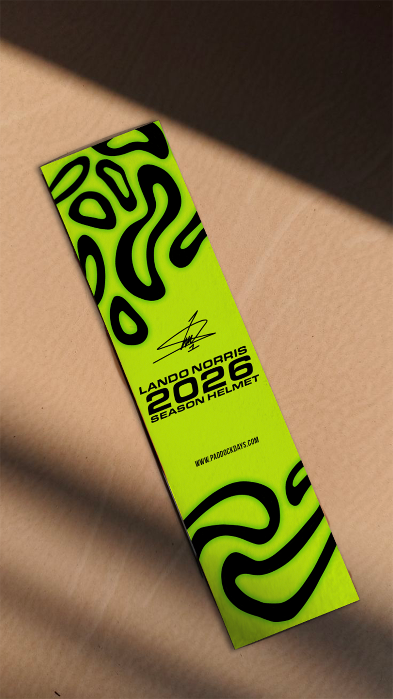 Lando Norris - Helmet Inspired Bookmark
