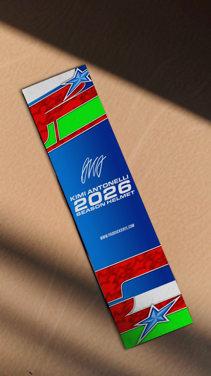 Kimi Antonelli - Helmet Inspired Bookmark