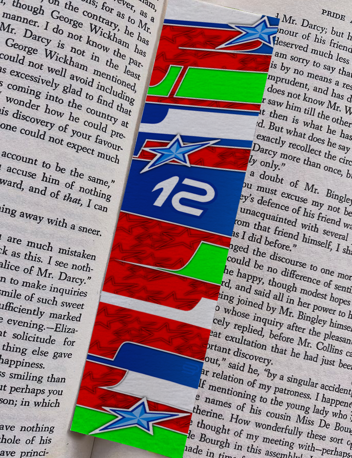 Kimi Antonelli - Helmet Inspired Bookmark