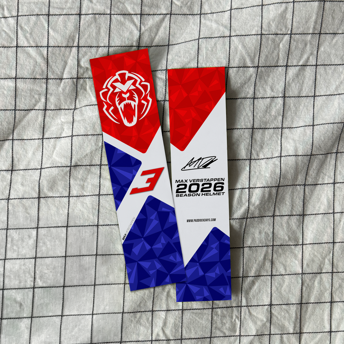 Max Verstappen - Helmet Inspired Bookmark