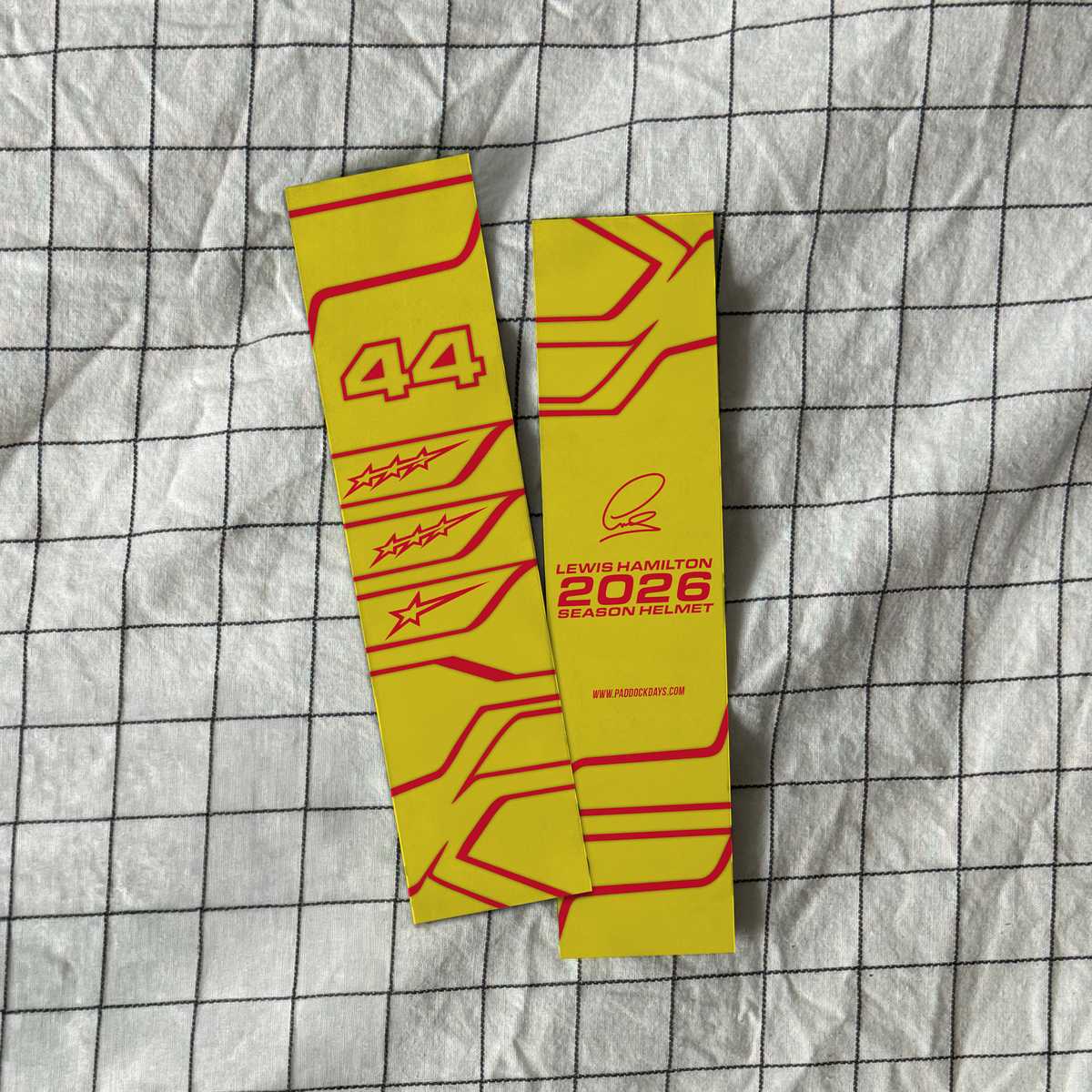 Lewis Hamilton - Helmet Inspired Bookmark